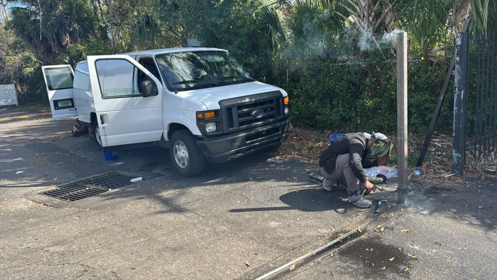 Electric gate repair