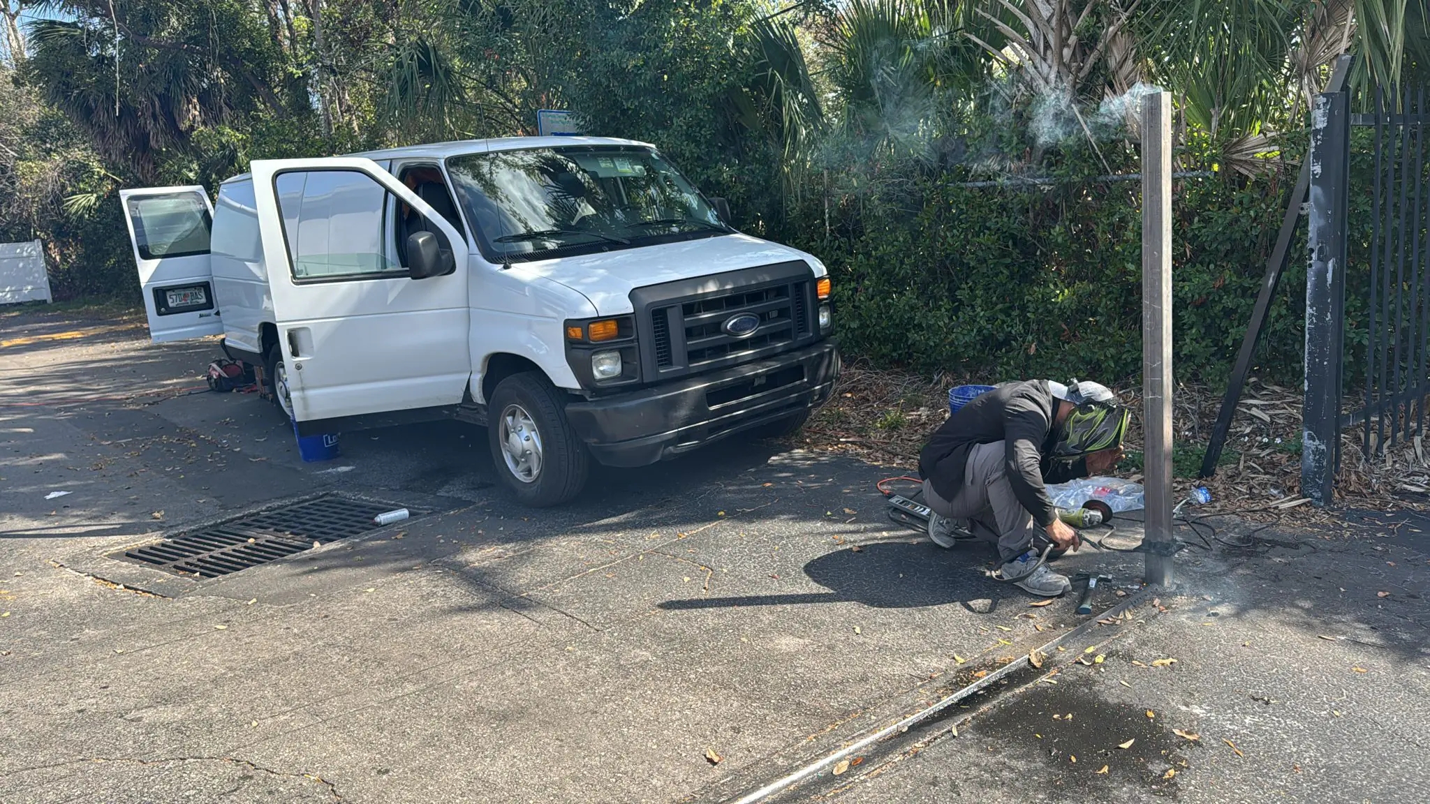 Electric gate repair